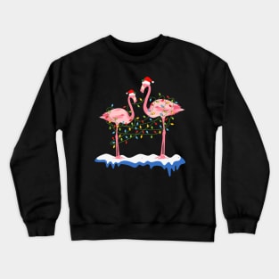 Fa La La La mingo Flamingo For Christmas Xmas Pajama Holiday Crewneck Sweatshirt